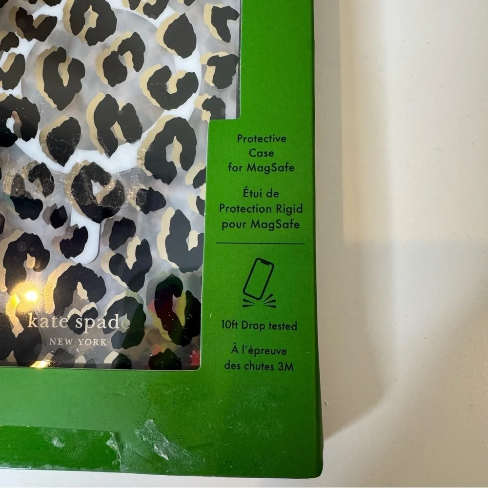 Kate Spade Protective Case with MagSafe For iPhone 14 Pro Max, City Leopard